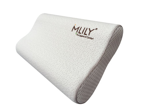 Gebraucht (B-Ware) Mlily by Ebitop orthopädisches Nackenstützkissen aus viscoelastischem Airschaum (Memory Foam) mit einstellbarer Höhe, 60x35x13/11 cm